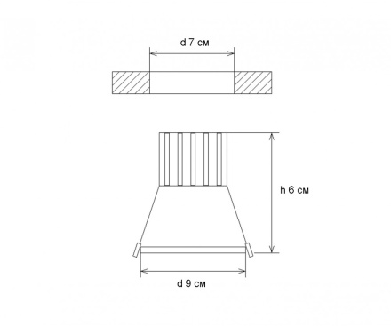 Встраиваемый светодиодный светильник Kink Light Точка 2150