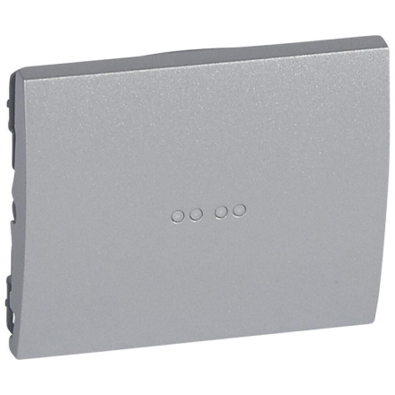 Лицевая панель Legrand Galea Life выключателя с подсветкой алюминий 771334