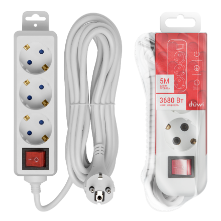 Удлинитель бытовой Duwi 32059 3