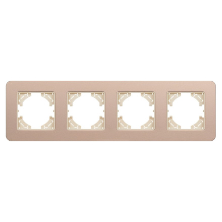 Рамка на 4 поста алюминиевая Arlight FRM-AKIRY-SFAL-4-GD 049745