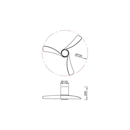 Люстра-вентилятор Mantra Nemo 9054