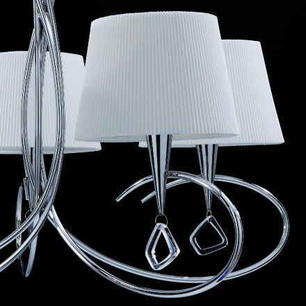 Подвесная люстра Mantra Mara Chrome - White 1641
