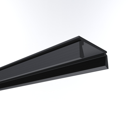 Профиль П-образный накладной Apeyron ширина ленты до 10мм (рассеиватель, заглушки - 2шт) 08-05-Ч