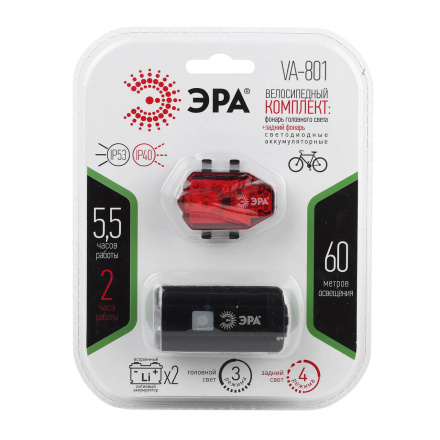 Велосипедный светодиодный фонарь ЭРА VA-801 Б0039624