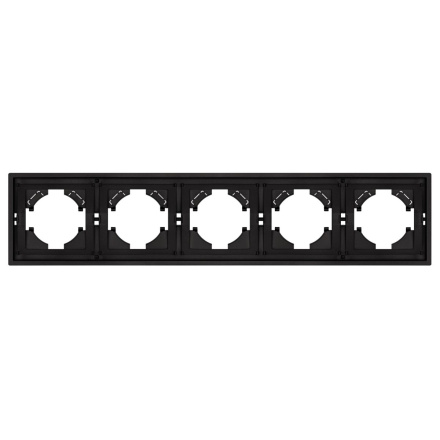 Рамка пластиковая на 5 постов Arlight FRM-TENDO-SFPL-5-BK 054657