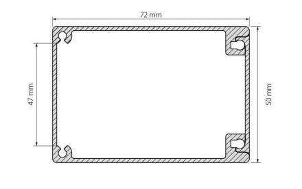 Профиль Arlight BOX72-2000 ANOD 017357