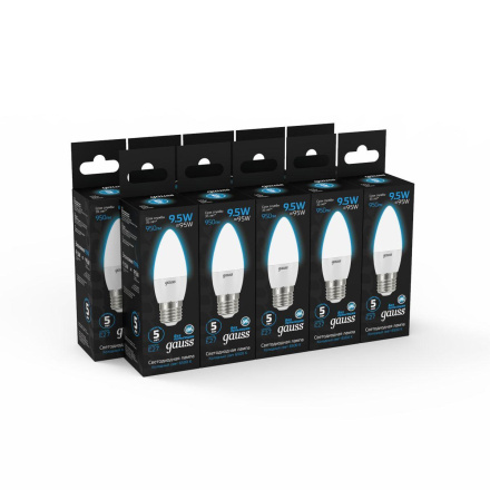 Лампа светодиодная Gauss E27 9,5W 6500K матовая 103102310