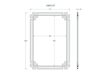 Зеркало Garda Decor KFE1270