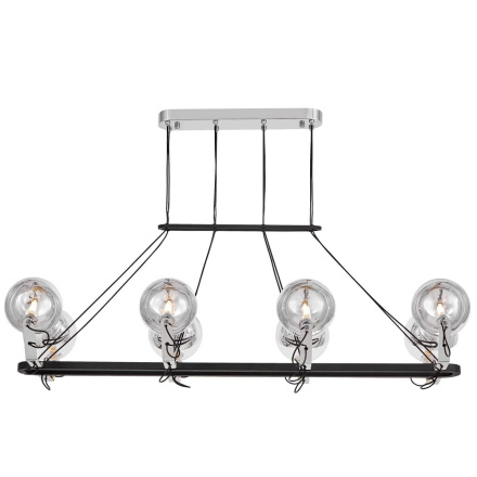 Подвесная люстра Lumina Deco LDP 9110-8-PR BK+CHR