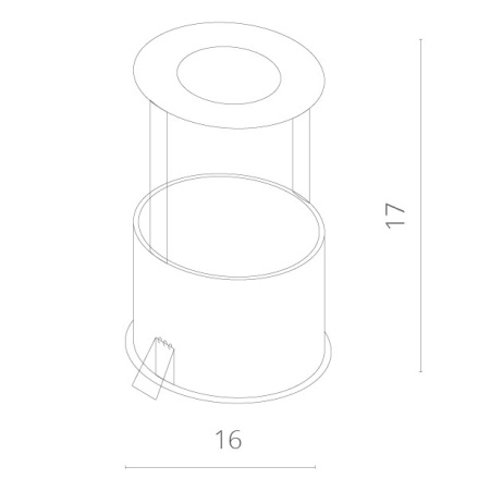 Встраиваемый светильник ARTE Lamp A3120PL-1WH