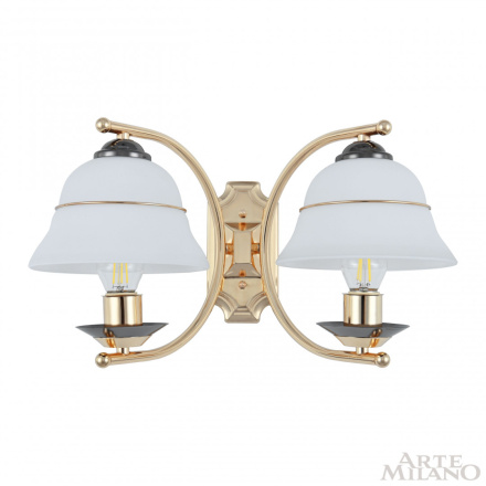Бра Arte Milano Florentia-1240 301240/2W Bk/Gd