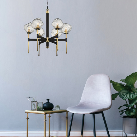 Подвесная люстра Zumaline ROCK P0488-06L-SEAC