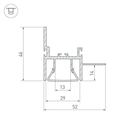 Профиль Arlight FOLED-WALL-2000 023865