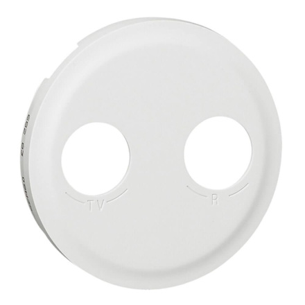 Лицевая панель Legrand Celiane розетки телевизионной TV/FM белая 068283