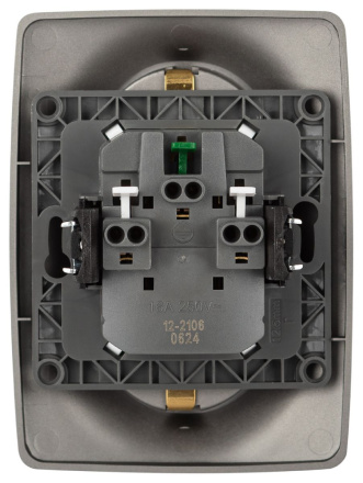 Розетка двухместная Эра 12-2106-16 Б0065706