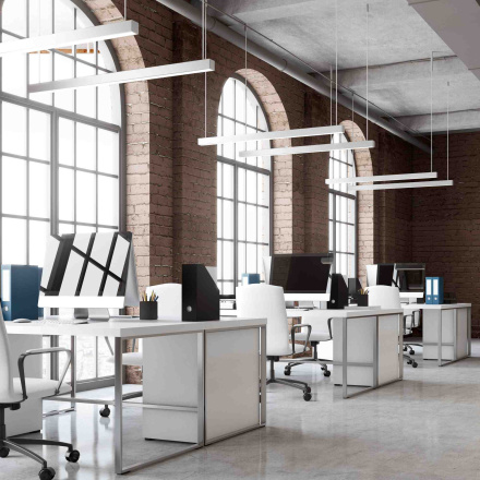 Профиль П-образный подвесной Apeyron ширина ленты до 60мм (рассеиватель, заглушки - 2шт) 08-28