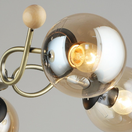 Люстра на штанге Reluce 02021-0.3-05 AB+BK