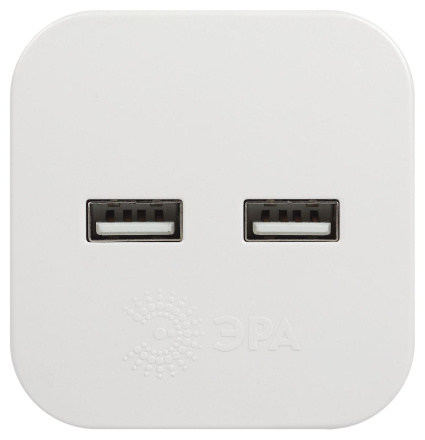 Разветвитель электрический Эра SP-2-USB-W Б0049531