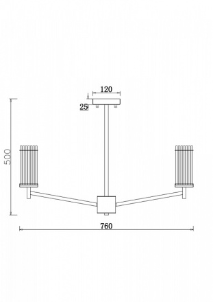 Люстра на штанге Freya Manisa FR5036PL-08N
