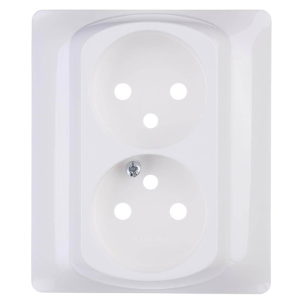 Лицевая панель Legrand Galea Life розетки 2х2К белая 771035
