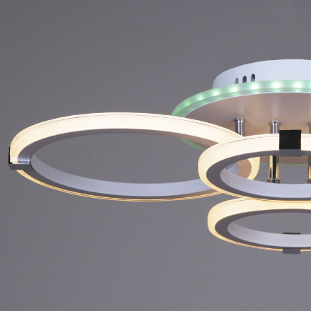 Потолочная люстра Reluce 06319-3.3-04 WH+CR (RGB)