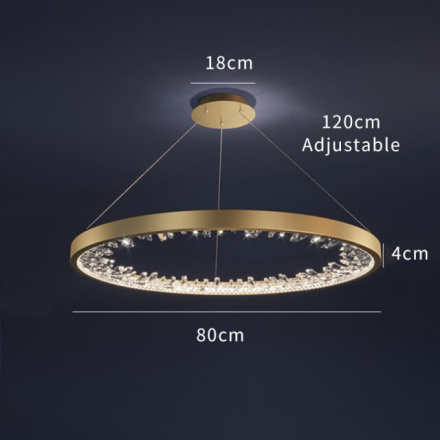 Подвесная люстра Delight Collection XD-80 gold