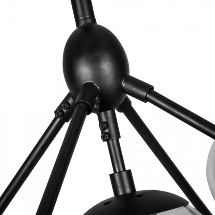 Люстра на штанге Delight Collection Modo 8916P/15 black/cognac