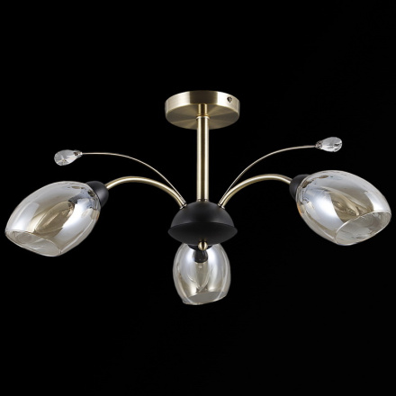 Люстра на штанге Illumico IL9737-3CSQ-29 BK AB