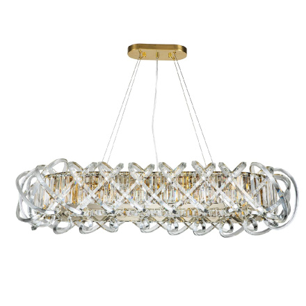 Подвесная люстра Indigo Braccia 12007/12PL Gold V000400