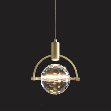 Подвесной светильник DeLight Collection 2121P/A brass/clear