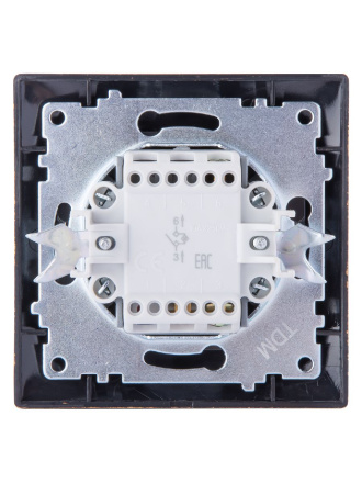 Выключатель одноклавишный с подсветкой Лама TDM Electric SQ1815-0746