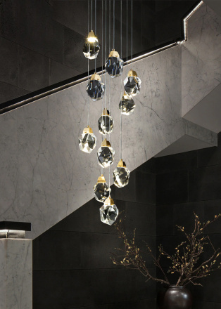 Подвесной светильник Delight Collection Crystal rock MD-020B-11 gold