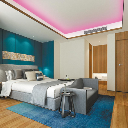 Светодиодная лента Apeyron 24В 14Вт/м COB, 512д/м IP20 5м розовая 00-364