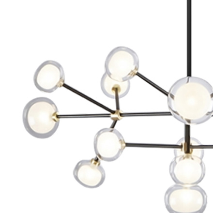 Подвесной светильник Delight Collection Nabila 10101P/10 black/gold