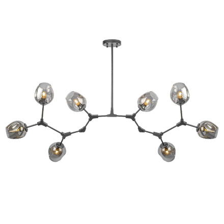 Люстра на штанге AM Group LOFT-8 BK