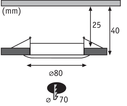 Встраиваемый светодиодный светильник Paulmann Lensl 50068