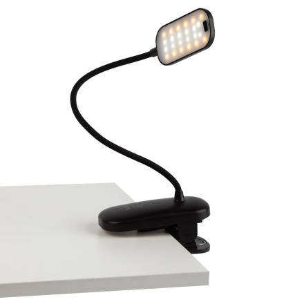 Настольная аккумуляторная лампа Эра NLED-525-6W-BK Б0068549