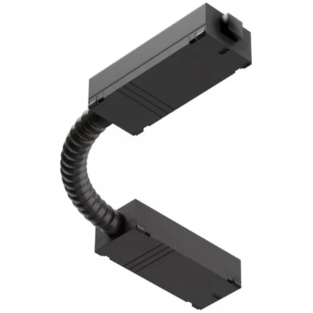 Трековый угловой коннектор (гибкий) EKS COLIBRI 220V чёрный, 100 шт/кор 0У-00001342