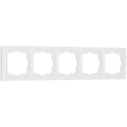 Рамка на 5 постов Werkel Snabb basic белый W0052001 4690389161452