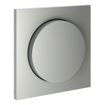 Накладка для светорегулятора поворотно-нажимного Voltum S70 (сталь) VLS002005