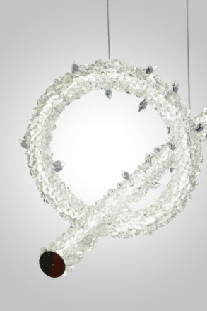 Подвесная люстра AM Group Ovale GD D1000+300