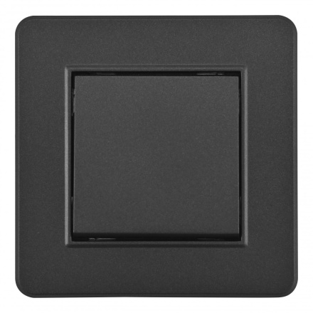 Выключатель одноклавишный Arte Milano SET16-1-30-1 black