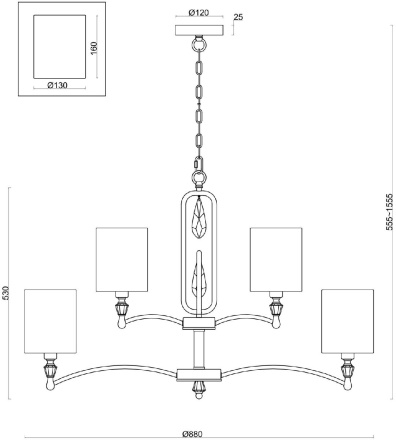 Подвесная люстра Freya Riverside FR1007PL-12BS