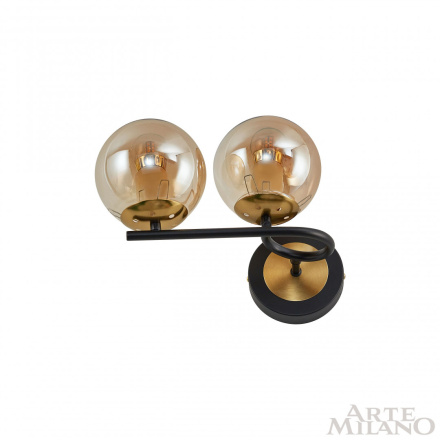 Бра Arte Milano Neapolis 273708/2B BK/GD