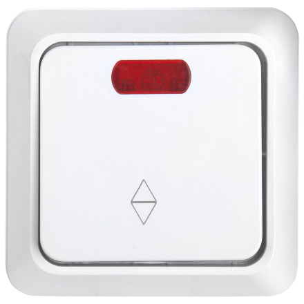 Выключатель (переключатель) 1-клавишный General Альфа 477005