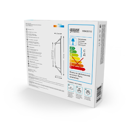 Встраиваемый светильник Gauss Elementary Downlight 998420212