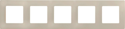 Рамка 5-постовая Legrand Etika слоновая кость 672515