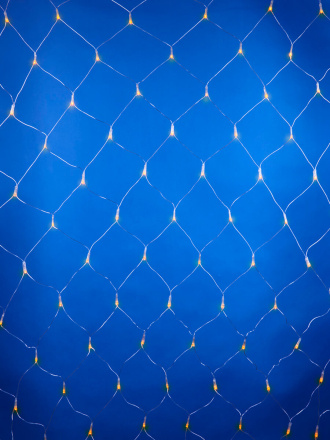 Светодиодная гирлянда (07939) Uniel сетка 220V желтый ULD-N2520-240/DTA YELLOW IP20