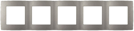 Рамка для розеток и выключателей на 5 постов Эра 12-5005-16 Б0065743