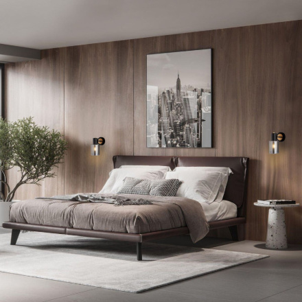 Бра Eurosvet Notion 70219/1 черный/античная бронза a065298